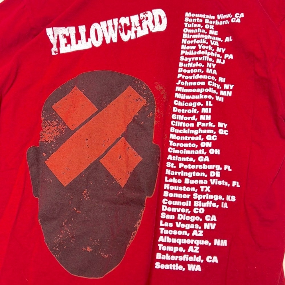 Vintage Yellowcard tour shirt
